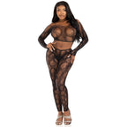 LEG AVENUE – 89373 HAUT COURT EN PYTHON ET COLLANTS SANS PIEDS NOIRS – TAILLE UNIQUE