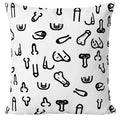 DIABLO PICANTE – 30 X 30 PENIS CUSHION WHITE