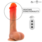 MR INTENSE – BRADLEY GODEMICHET VIBRANT EN SILICONE AVEC EFFET CHAUFFANT ET TÉLÉCOMMANDE 21 CM -Ø- 4,2 CM