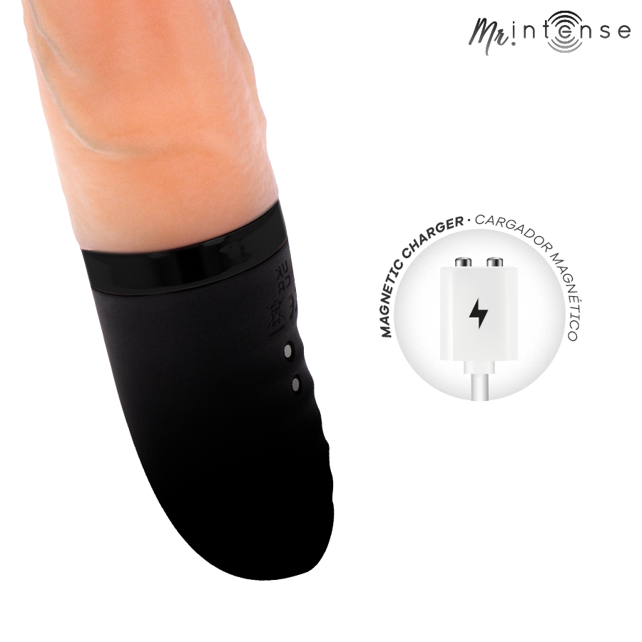 MR INTENSE – JEAN UP&DOWN VIBRATOR SILICONE WITH HEAT EFFECT 24 CM -Ø- 3.8 CM