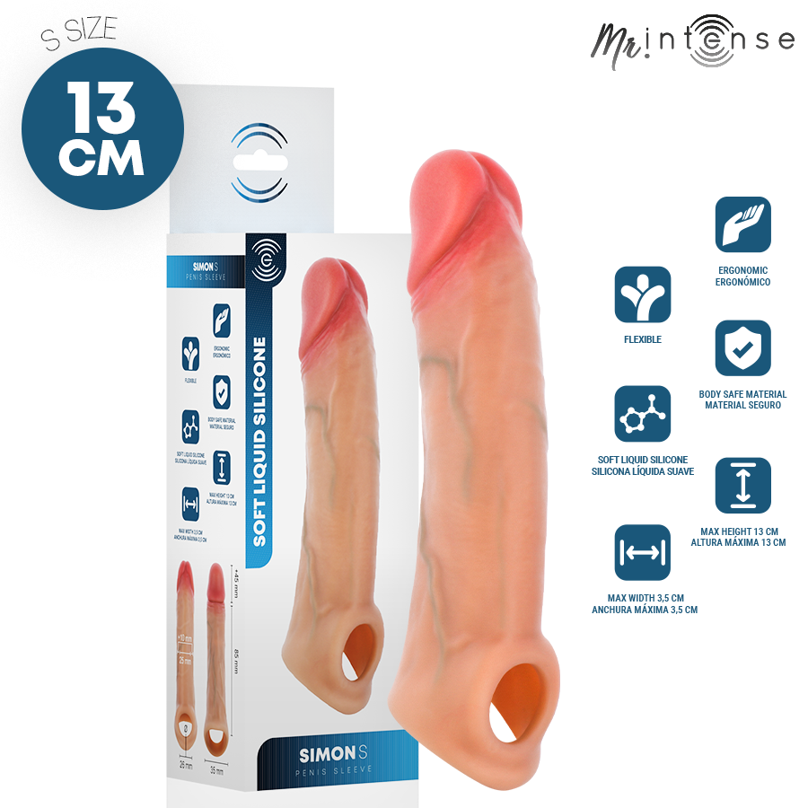 MR INTENSE – SIMON EN SILICONE CM -Ø- CM