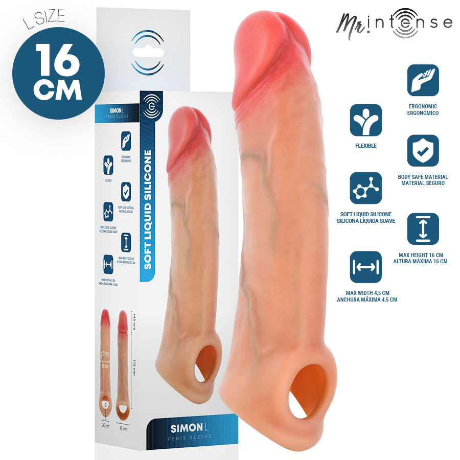 MR INTENSE – SIMON EN SILICONE CM -Ø- CM