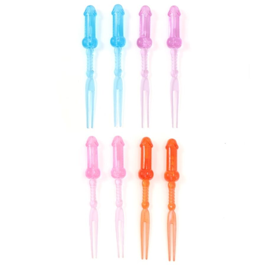 DIABLO PICANTE – SPIEDINI DI PENE COLORATI 8 UNITÀ