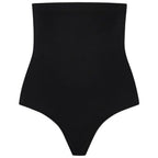 BYE-BRA – Nahtloser String-Tanga mit weichem Bund, schwarz, Grösse XXL