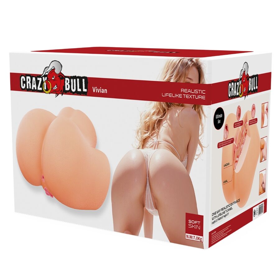 CRAZY BULL – VIVIAN REALISTIC FEMALE REAR VAGINA AND ANAL 7 KG