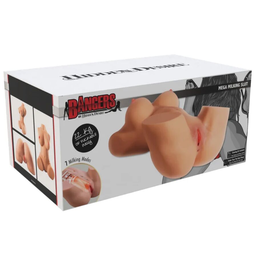 HIDDEN DESIRE Milking Mega Slut – Masturbator-Torso mit Melkfunktion, 22 kg