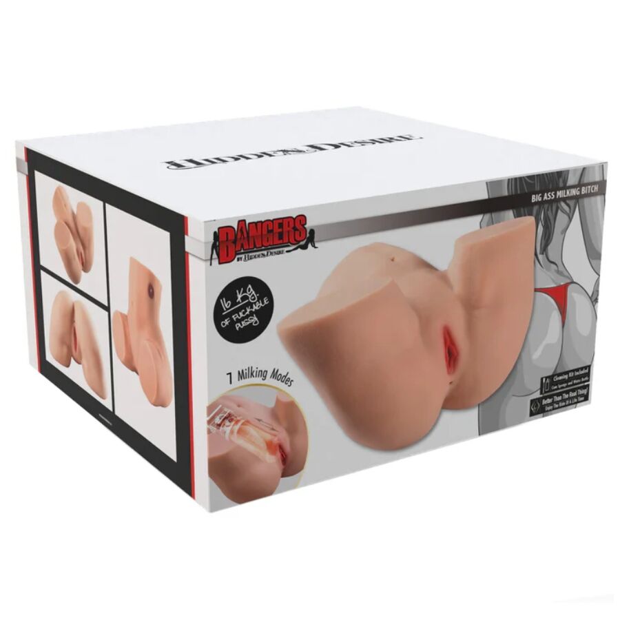HIDDEN DESIRE Big Ass Milking Bitch – Masturbator-Torso mit Melkfunktion, 16 kg