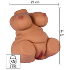 Hidden Desire Fat Fuck Queen – Weiblicher Torso-Masturbator, 6 kg