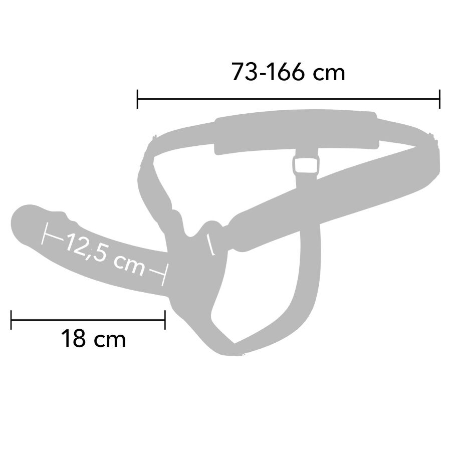 HIDDEN DESIRE – INFERNO PENIS SLEEVE STRAP-ON SILICONE 18 CM