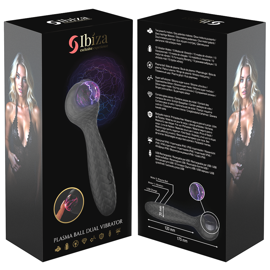 IBIZA Plasma Sphere – Vibrator mit Leuchtkugel