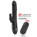 BLACK&SILVER – KENJI VIBROMASSEUR RABBIT UP & DOWN + TÉLÉCOMMANDE WATCHME
