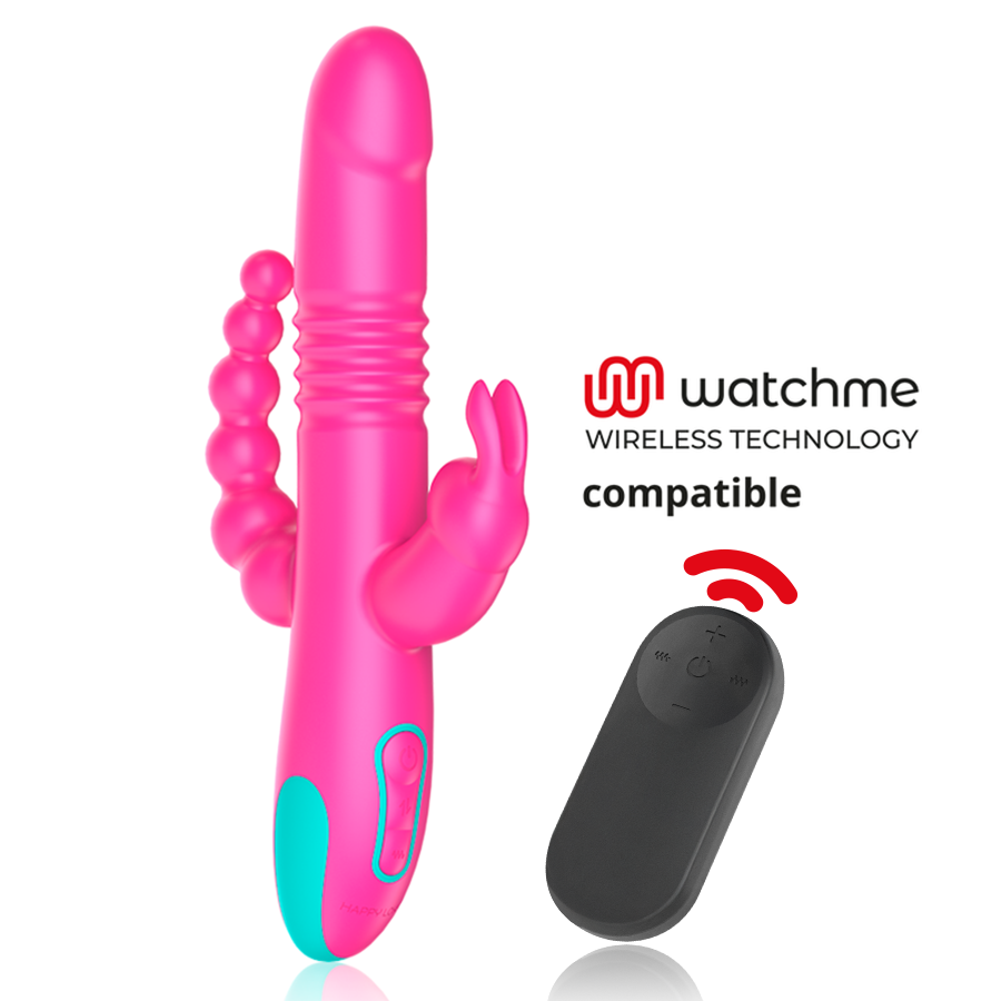 HAPPY LOKY – DONALD TRIPLE STIMULATION: ANAL, G-SPOT & CLITORIS + WATCHME REMOTE CONTROL