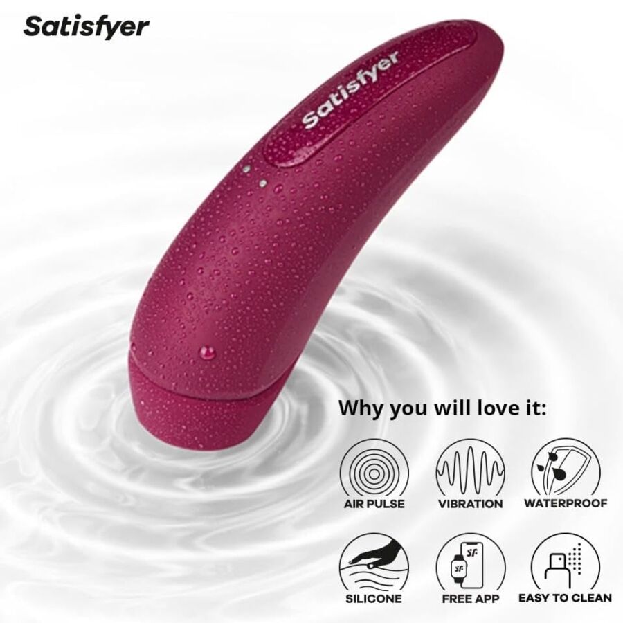 SATISFYER – CURVY 1 RED PINK