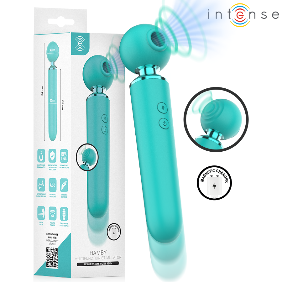Intense Hamby – Saug- und Vibrationsstimulator, türkis