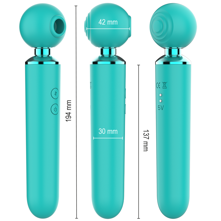 Intense Hamby – Saug- und Vibrationsstimulator, türkis