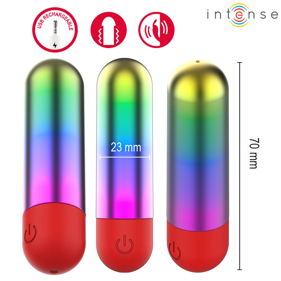 INTENSE – DEBBIE RAINBOW CLITORIS VIBRATING BULLET