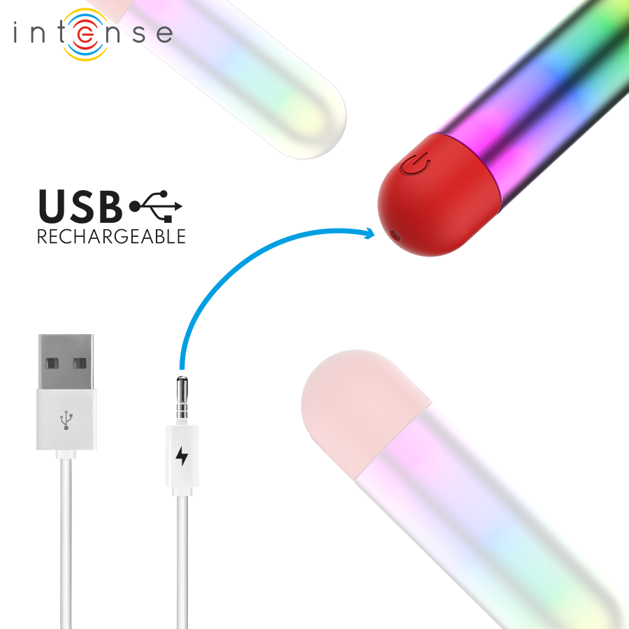 INTENSE – DEBBIE RAINBOW CLITORIS VIBRATING BULLET