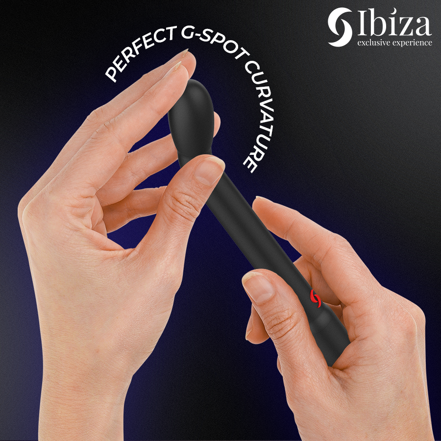IBIZA – Vibrateur multifonction pour le point G avec aspiration, noir