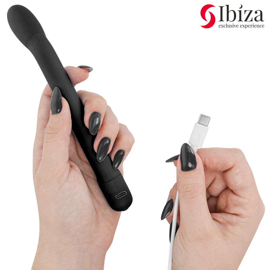 IBIZA – Multifunction G-spot vibrator with suction, black