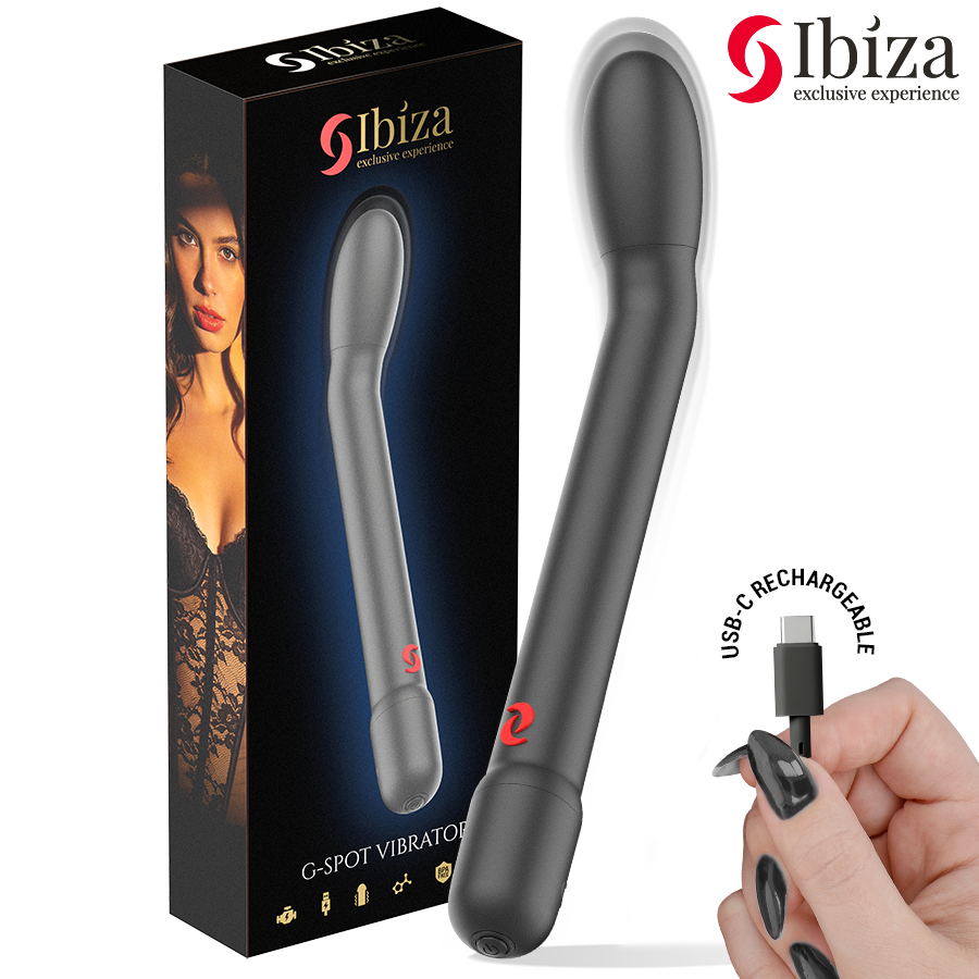 IBIZA – Multifunction G-spot vibrator with suction, black