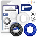 INTENSE – WICK SET OF 3 PENIS RINGS VARIOUS COLORS