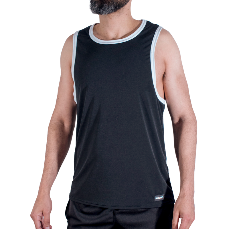 MACHO – Schwarzes Sport-T-Shirt