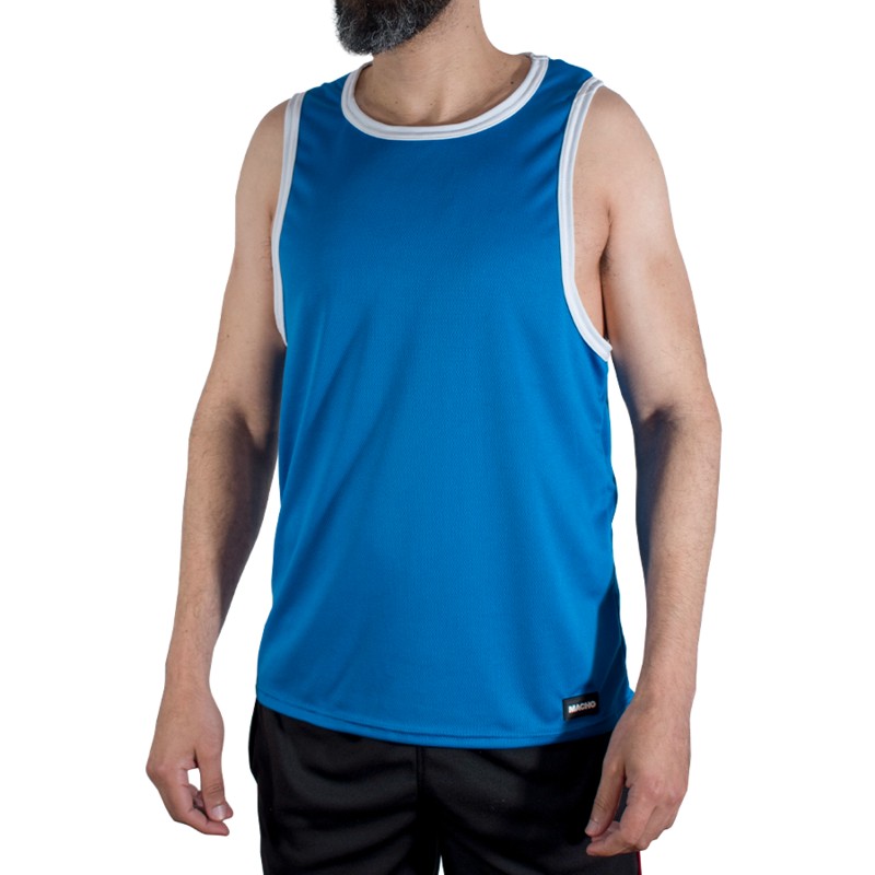 MACHO – CMV002 BLUE GYM T-SHIRT