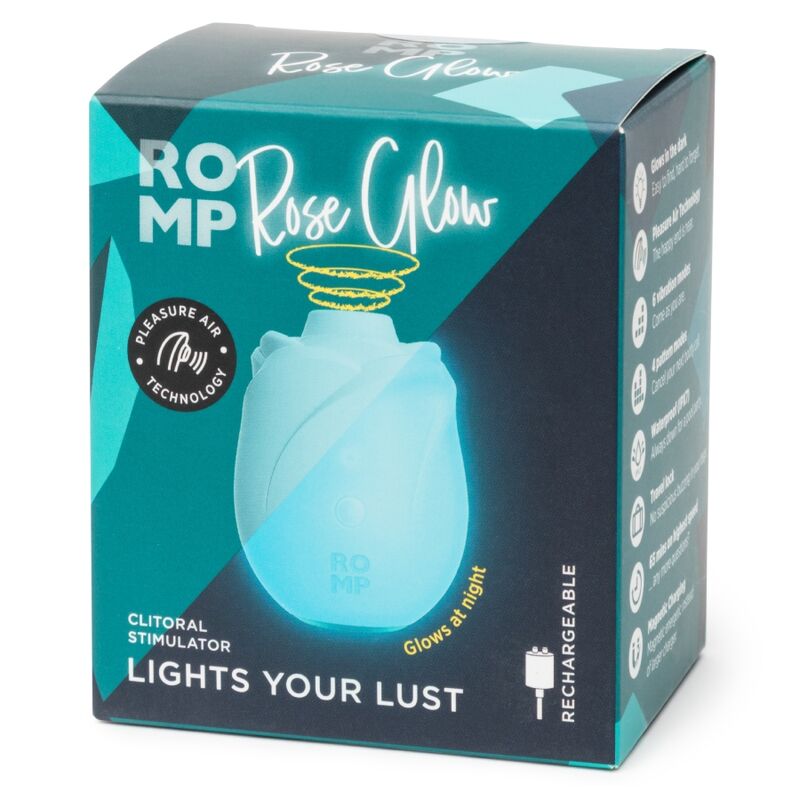ROMP Rose Glow – Klitoris-Sauggerät, leuchtet im Dunkeln