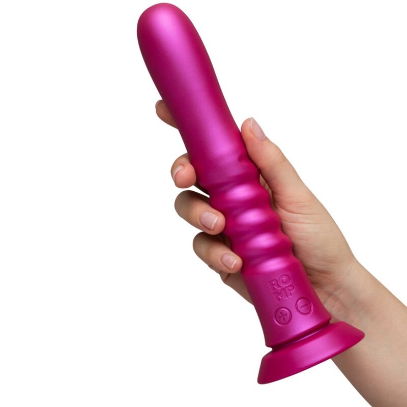 ROMP Jiggle – Up-and-down vibrator with suction cup, pink