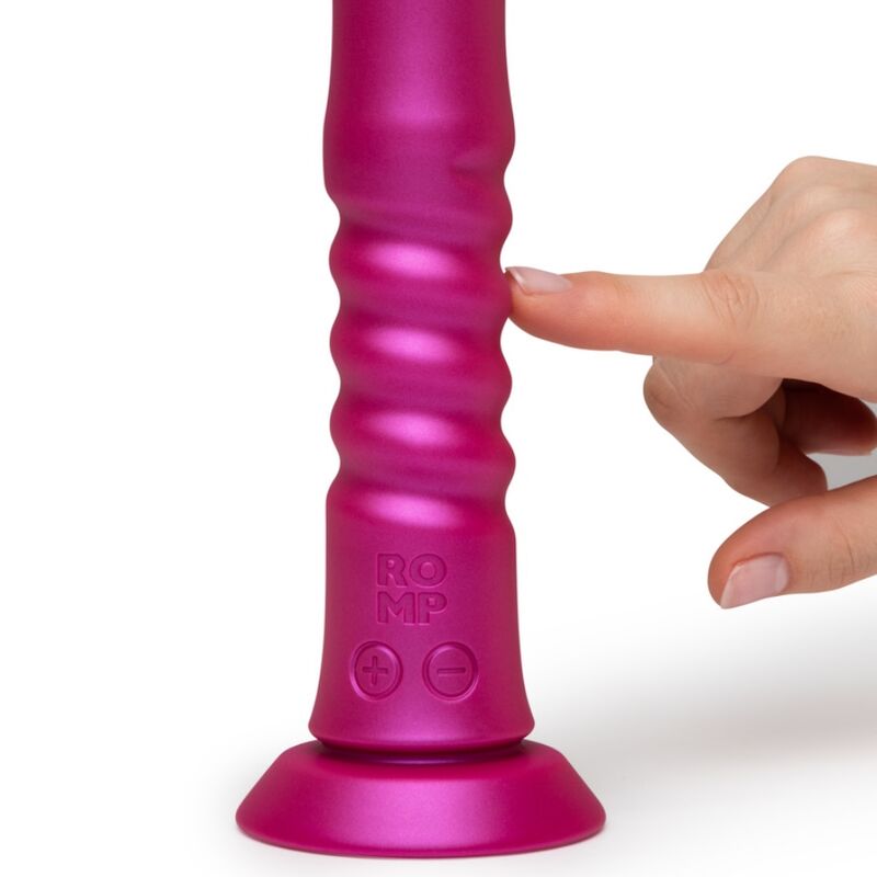 ROMP – JIGGLE VIBRATEUR À VENTOUSE ROSE, AVEC MOUVEMENTS DE HAUT EN BAS