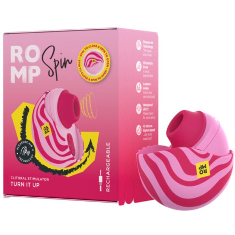 ROMP – SPIN CLITORAL SUCTION ANTITUDE WITH ROTATING OPENING AND CLOSING