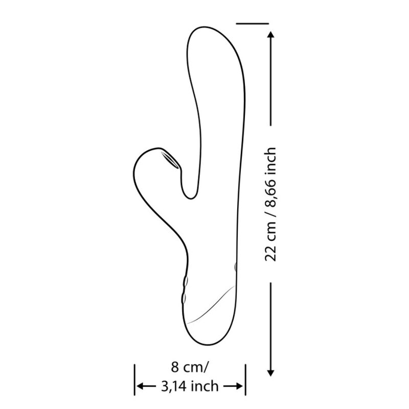 ROMP – PULSE VIBRATEUR DOUBLE POINT G RABBIT BLEU ÉLECTRIQUE