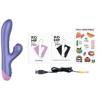 ROMP – PULSE VIBRATEUR DOUBLE POINT G RABBIT BLEU ÉLECTRIQUE