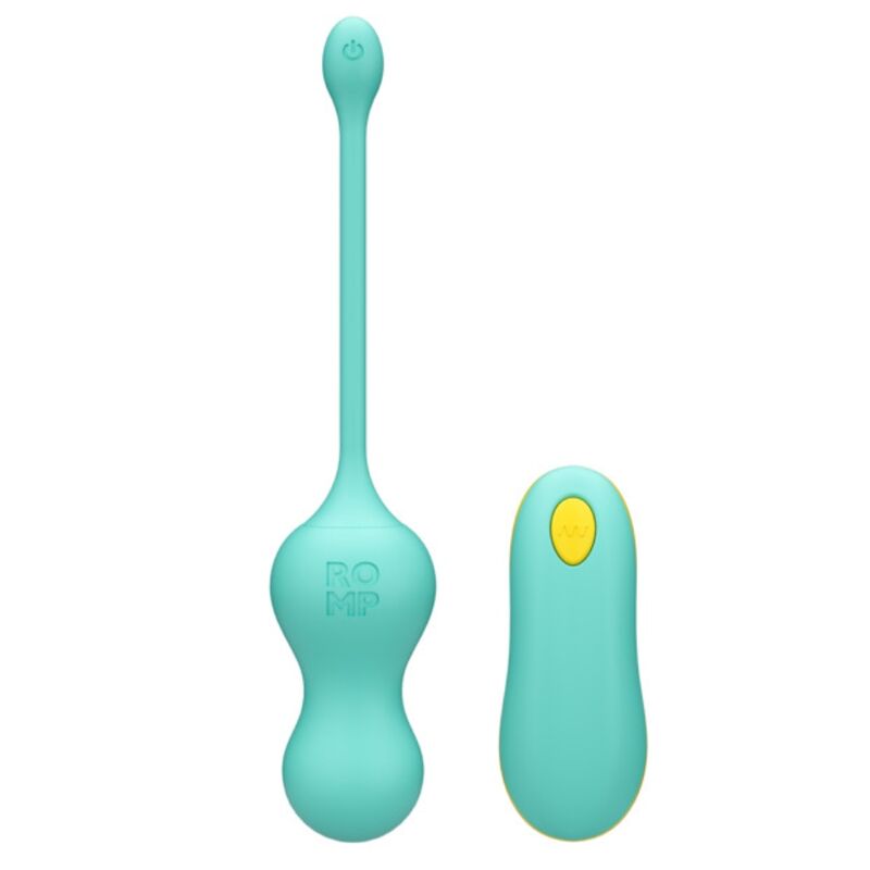 ROMP – CELLO MULTIFUNCTION VIBRATING EGG TURQUOISE REMOTE CONTROL
