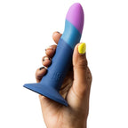 ROMP Piccolo – Imbracatura e dildo tricolore in silicone, 14 cm