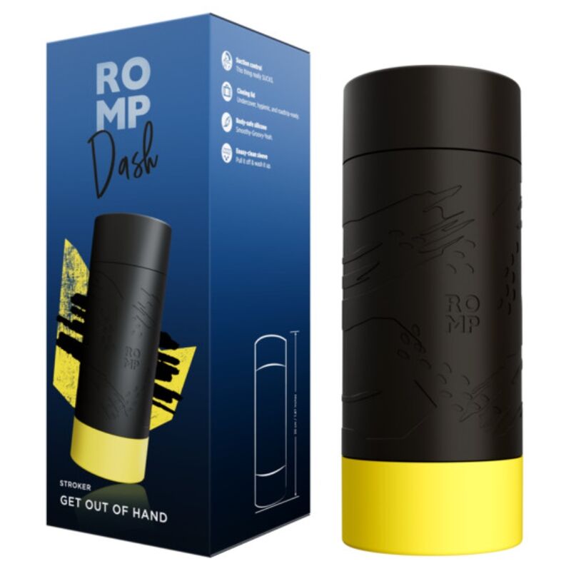 ROMP – DASH MALE MASTURBATOR WITH SUCTION CONTROL 20 CM