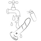 ROMP Dizi – Silikondildo mit Saugnapf, dreifarbig, 18 cm