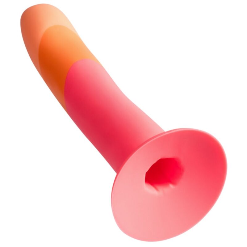 ROMP Dizi – Silikondildo mit Saugnapf, dreifarbig, 18 cm