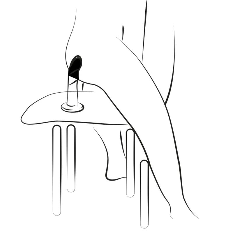 ROMP Dizi – Silikondildo mit Saugnapf, dreifarbig, 18 cm