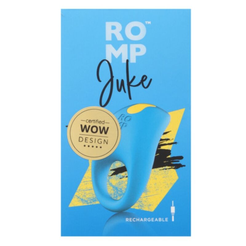 ROMP – JUKE ANNEAU PÉNIS EN SILICONE AVEC VIBRATEUR DE STIMULATION CLITORIALE