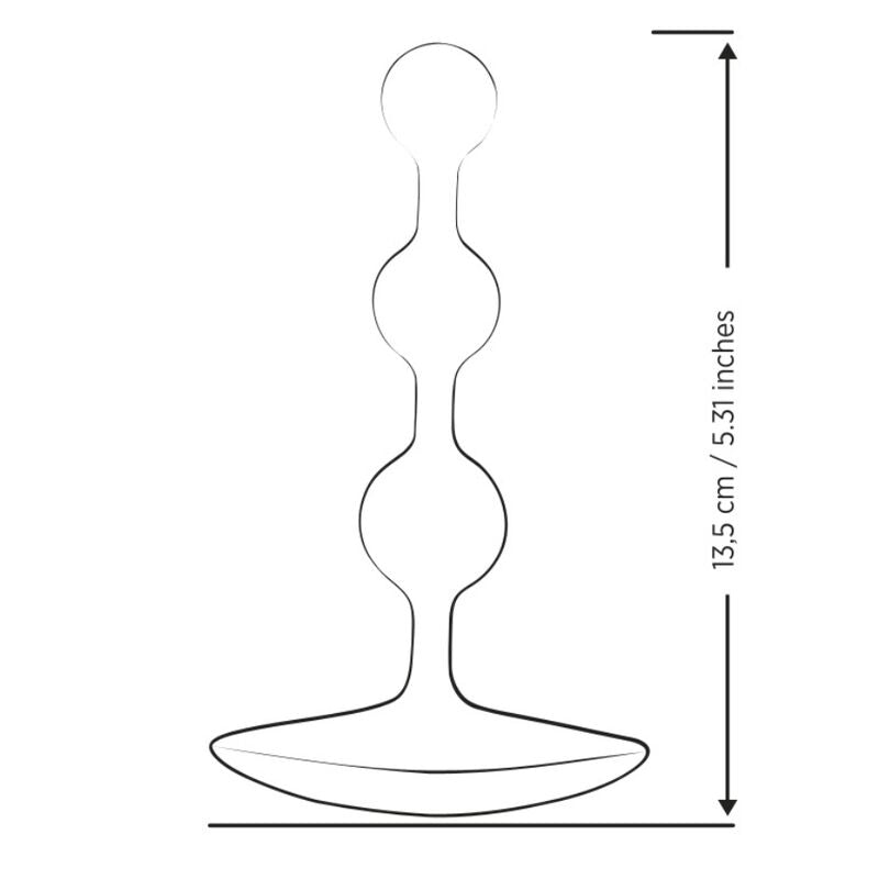 ROMP Amp – Flexible Silikon-Analperlen, 12,5 cm, Lila