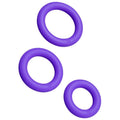 ROMP – REMIX TRIO SET DI 3 ANELLI PER PENE IN SILICONE VIOLA