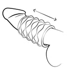 ROMP – MOSH TRANSPARENT MALE MASTURBATOR WITH 6 CM REVERSBLE SHEATH