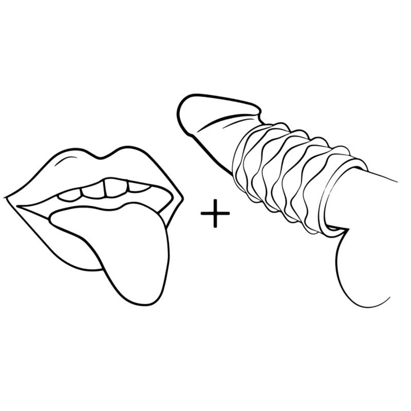 ROMP – MOSH TRANSPARENT MALE MASTURBATOR WITH 6 CM REVERSBLE SHEATH