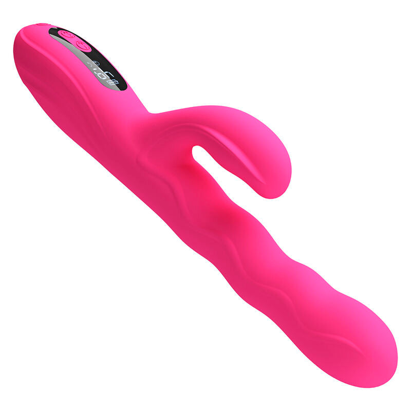 PRETTY LOVE – WINTERS MULTIFUNCTION RABBIT VIBRATOR WITH LED DISPLAY PINK