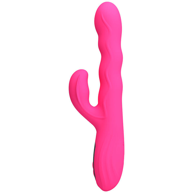 PRETTY LOVE – WINTERS MULTIFUNCTION RABBIT VIBRATOR WITH LED DISPLAY PINK