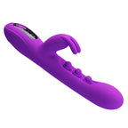 PRETTY LOVE – VIBRATEUR LAPIN SABIEN AVEC STIMULATION PAR TAPOTEMENTS ET LED VIOLETTE