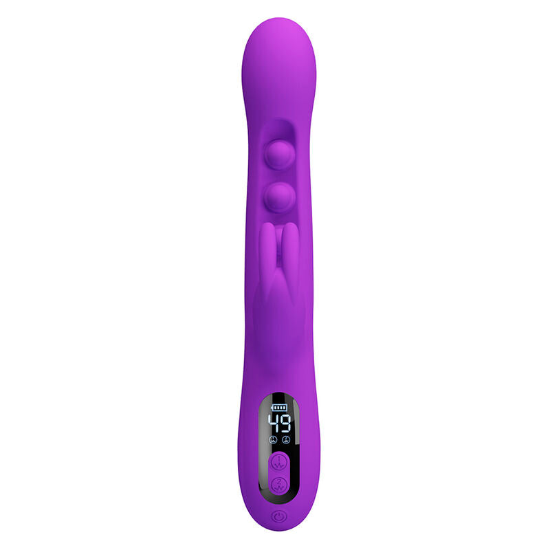 PRETTY LOVE – VIBRATEUR LAPIN SABIEN AVEC STIMULATION PAR TAPOTEMENTS ET LED VIOLETTE