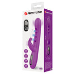 PRETTY LOVE – VIBRATEUR LAPIN SABIEN AVEC STIMULATION PAR TAPOTEMENTS ET LED VIOLETTE
