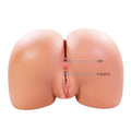 CRAZY BULL – Julia XXL Doppel-Vibrationsmasturbator mit Vagina und Anus, Fleischfarben